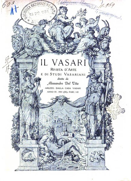 Il Vasari rivista d'arte e di studi vasariani