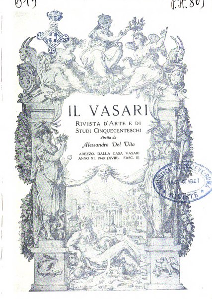 Il Vasari rivista d'arte e di studi vasariani