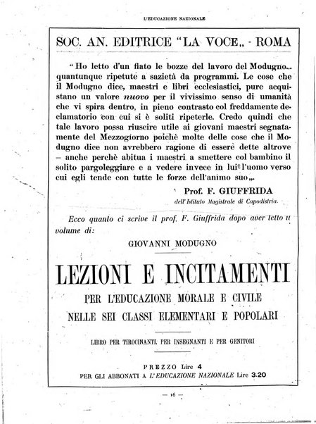 L'educazione nazionale