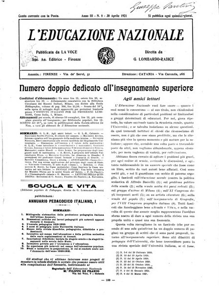 L'educazione nazionale