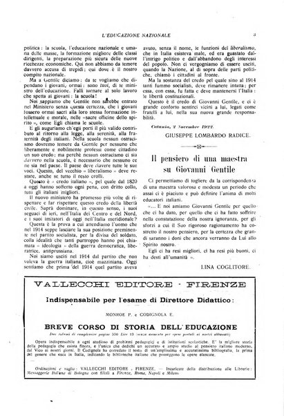 L'educazione nazionale