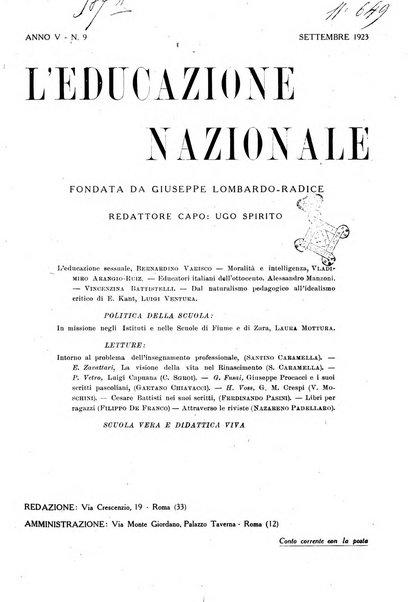 L'educazione nazionale