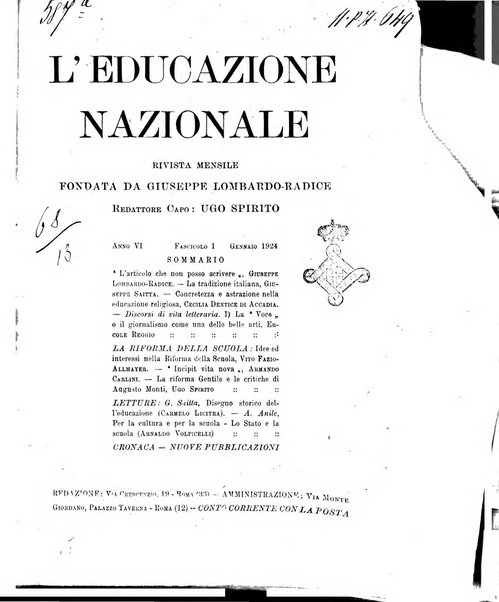 L'educazione nazionale