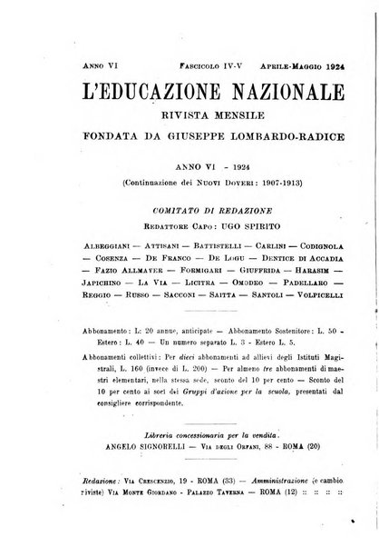 L'educazione nazionale