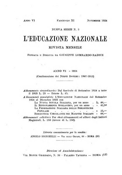 L'educazione nazionale