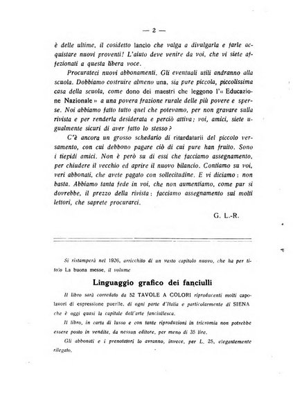 L'educazione nazionale