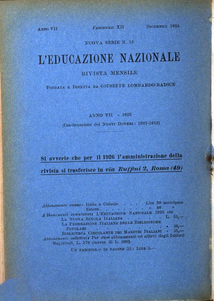 L'educazione nazionale