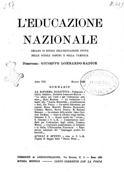 L'educazione nazionale