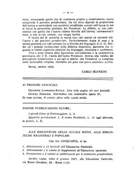 L'educazione nazionale