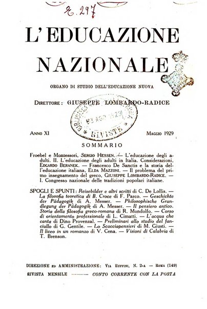 L'educazione nazionale