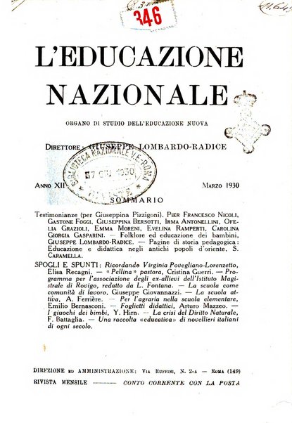 L'educazione nazionale