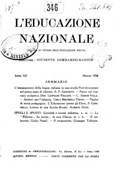 L'educazione nazionale