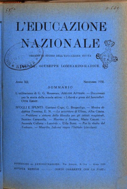 L'educazione nazionale