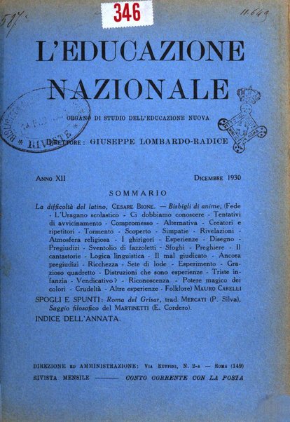 L'educazione nazionale