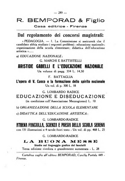 L'educazione nazionale