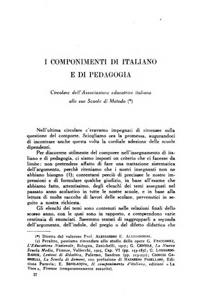 L'educazione nazionale