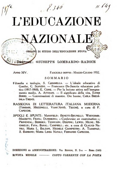 L'educazione nazionale