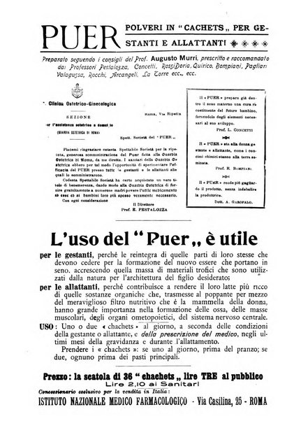 La rassegna di clinica, terapia e scienze affini