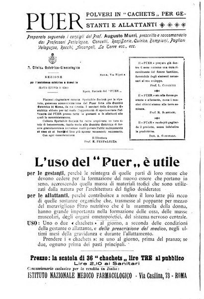 La rassegna di clinica, terapia e scienze affini