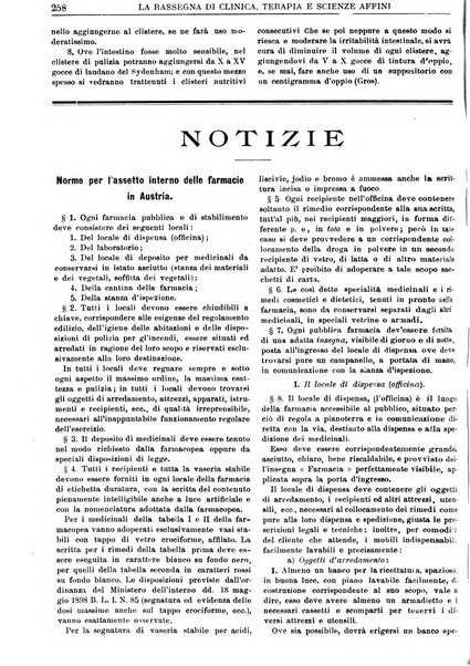 La rassegna di clinica, terapia e scienze affini