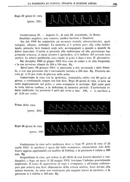 La rassegna di clinica, terapia e scienze affini