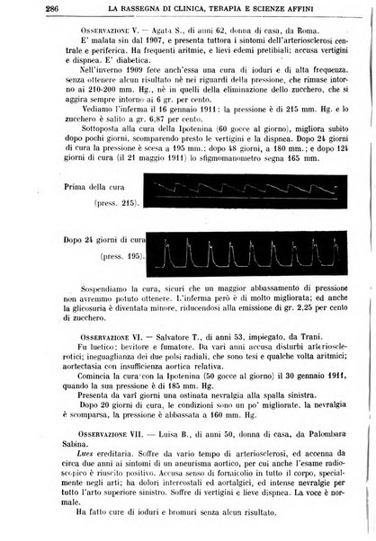 La rassegna di clinica, terapia e scienze affini