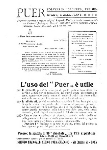 La rassegna di clinica, terapia e scienze affini