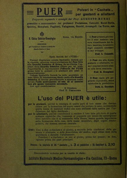 La rassegna di clinica, terapia e scienze affini