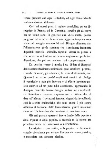 La rassegna di clinica, terapia e scienze affini