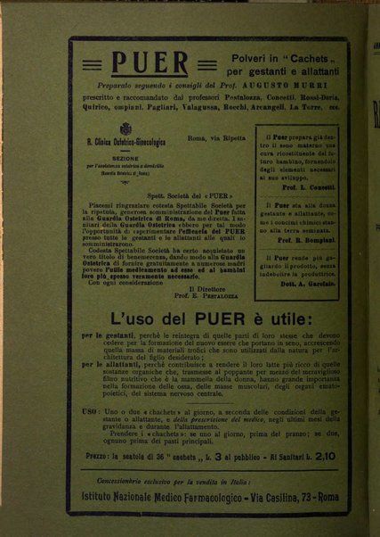 La rassegna di clinica, terapia e scienze affini