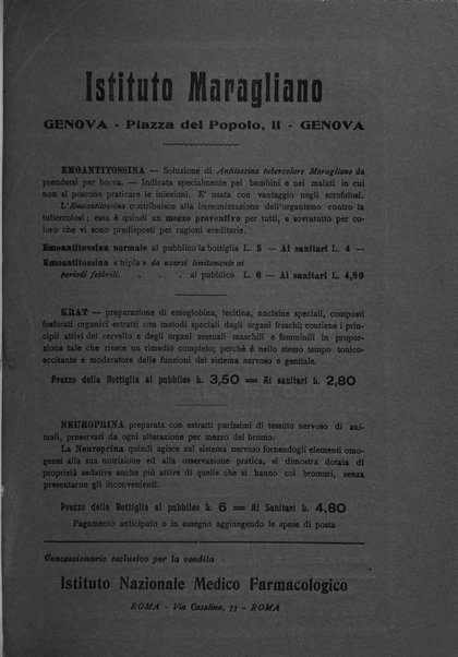 La rassegna di clinica, terapia e scienze affini