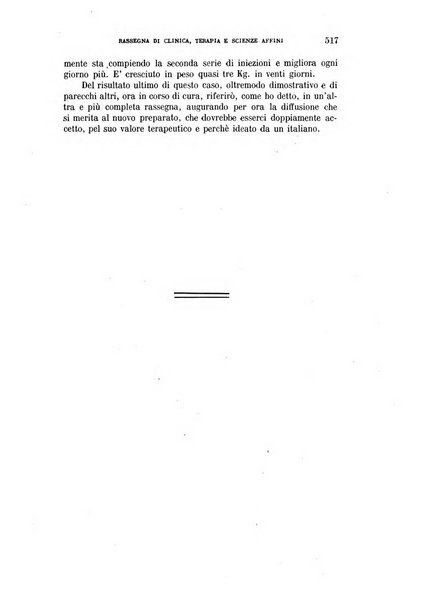 La rassegna di clinica, terapia e scienze affini