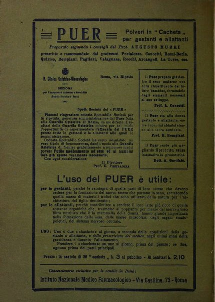 La rassegna di clinica, terapia e scienze affini