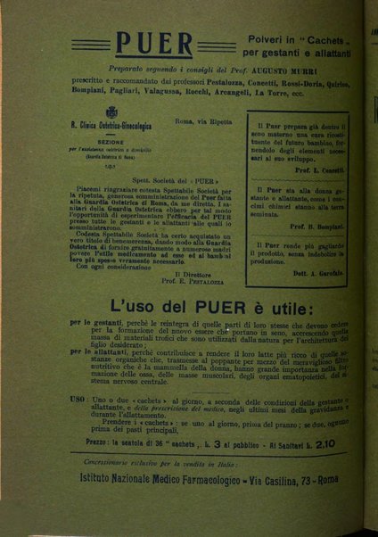 La rassegna di clinica, terapia e scienze affini