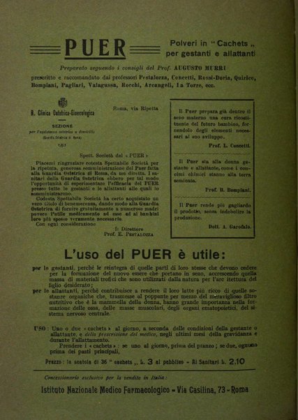 La rassegna di clinica, terapia e scienze affini