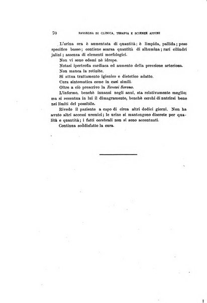 La rassegna di clinica, terapia e scienze affini