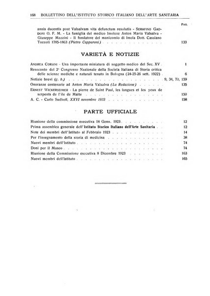 La rassegna di clinica, terapia e scienze affini