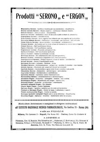 La rassegna di clinica, terapia e scienze affini