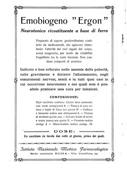 La rassegna di clinica, terapia e scienze affini