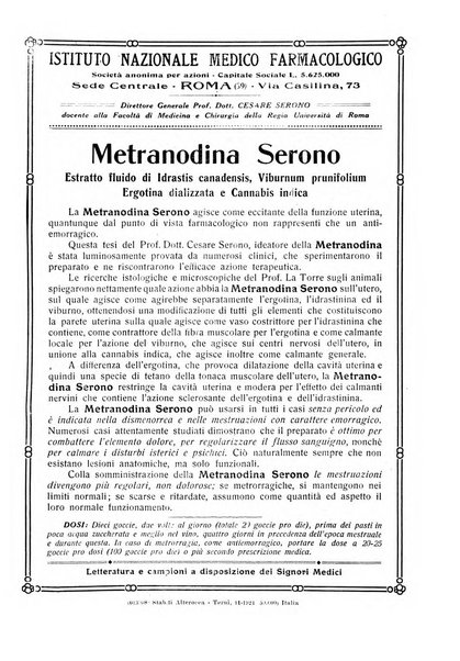 La rassegna di clinica, terapia e scienze affini