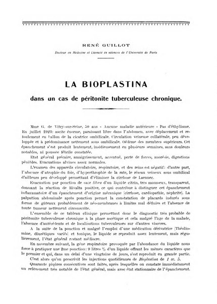 La rassegna di clinica, terapia e scienze affini