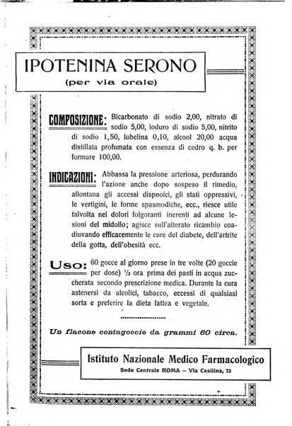 La rassegna di clinica, terapia e scienze affini