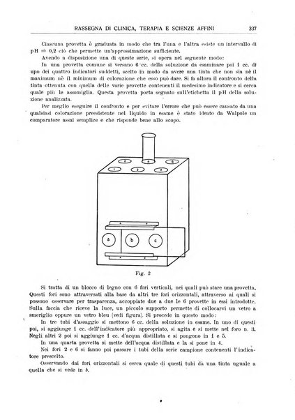 La rassegna di clinica, terapia e scienze affini