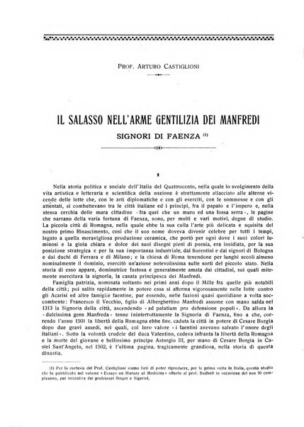 La rassegna di clinica, terapia e scienze affini