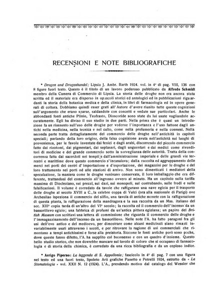 La rassegna di clinica, terapia e scienze affini