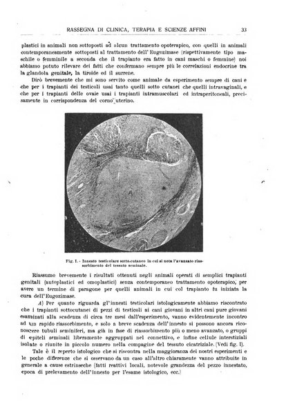 La rassegna di clinica, terapia e scienze affini