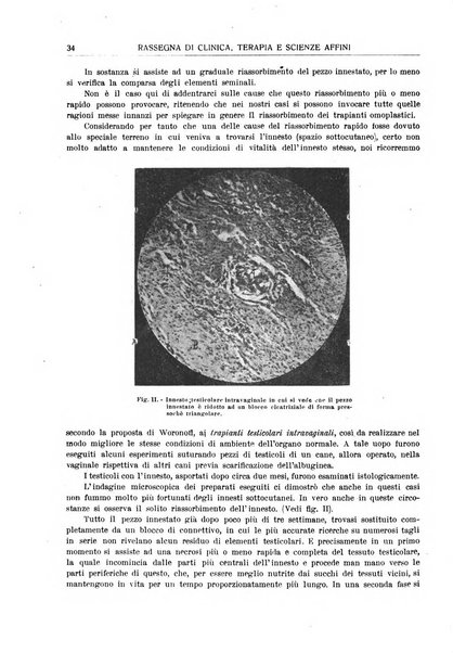 La rassegna di clinica, terapia e scienze affini