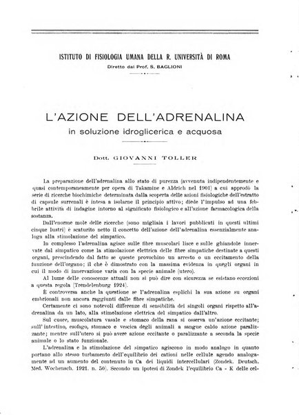 La rassegna di clinica, terapia e scienze affini