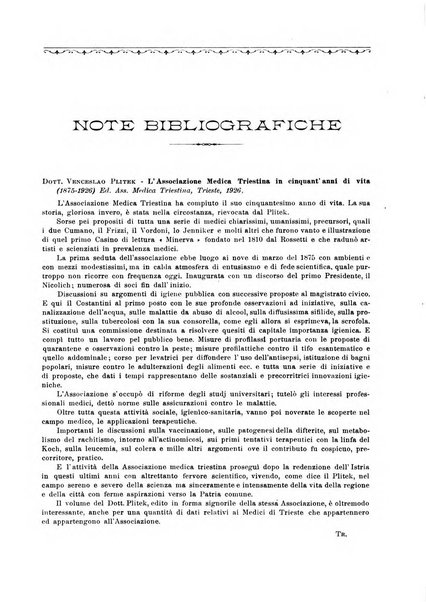 La rassegna di clinica, terapia e scienze affini