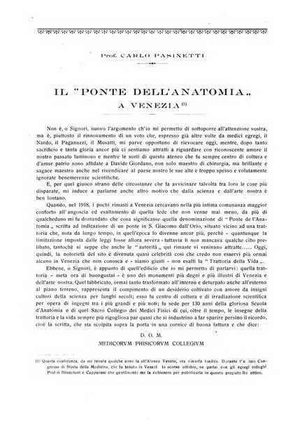 La rassegna di clinica, terapia e scienze affini